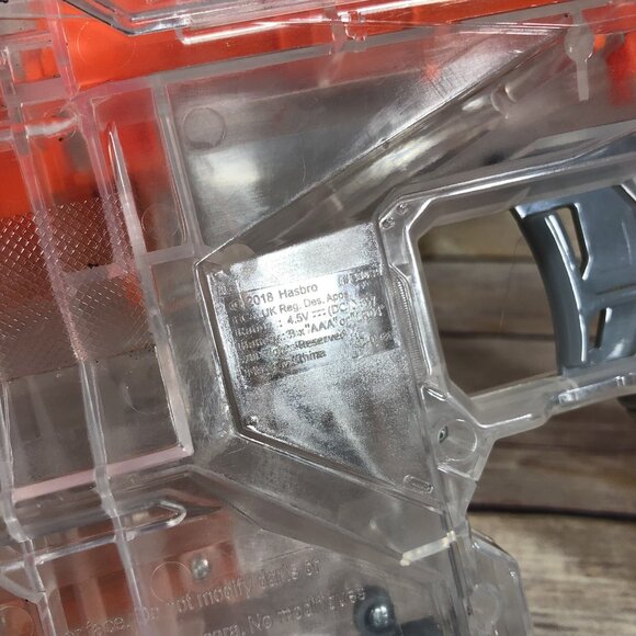 NERF Shadow ICS-6 N-Strike Translucent Blaster Toy Gun Foam Dart Hasbro GLOWS - Picture 6 of 8